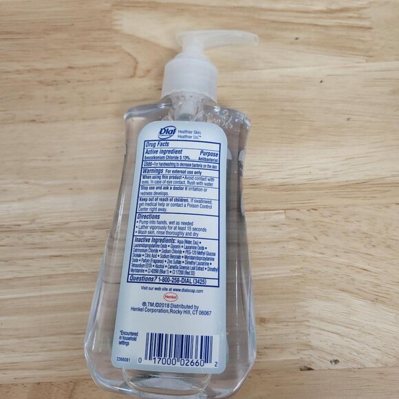 4 x Dial Complete Anti-bact WHITE TEA Liquid Hand Soap Wash 7.5 oz - Picture 3 of 3